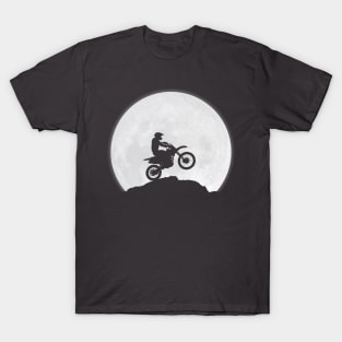 Motorcyclist and the moon T-Shirt